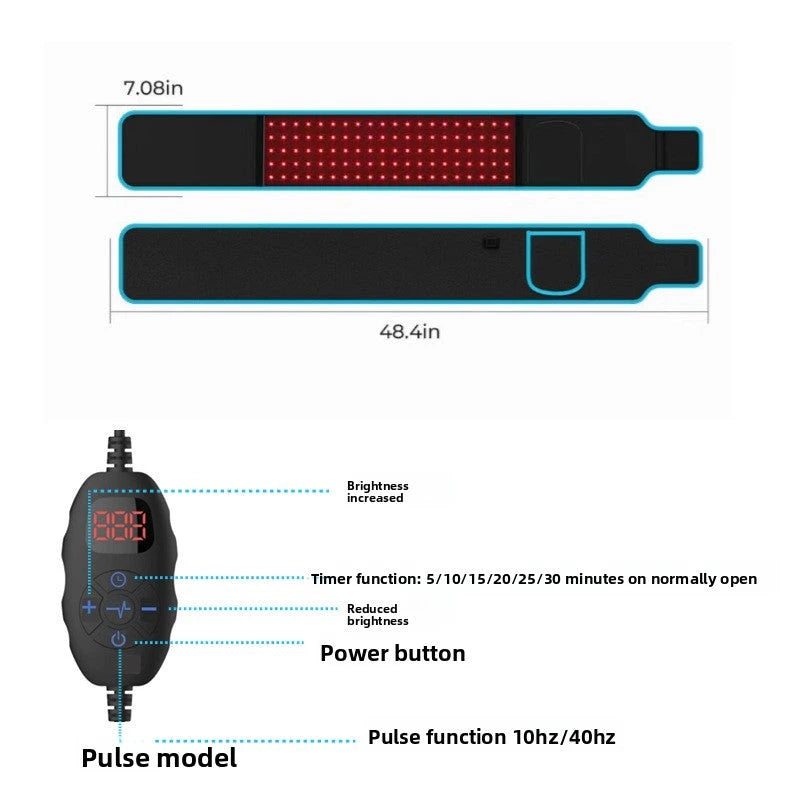 Infrared Therapy Belt with Heating and Red Light