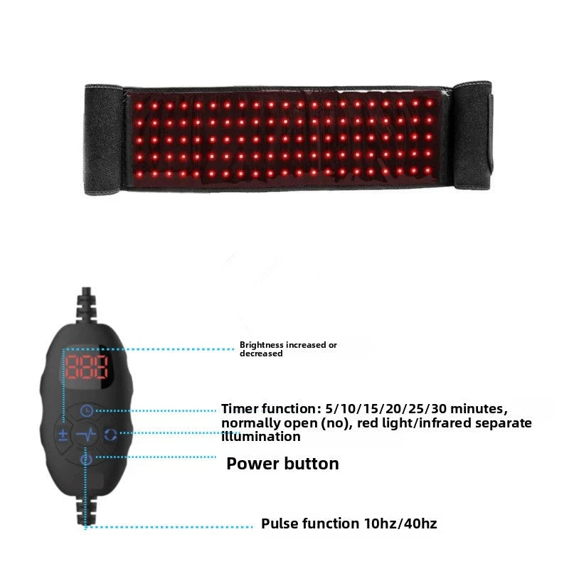 Infrared Therapy Belt with Heating and Red Light