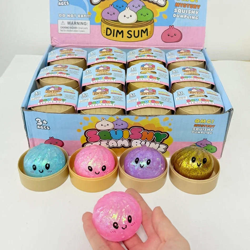 MINI! Glitter Dumpling Squishy Toy Blind Box