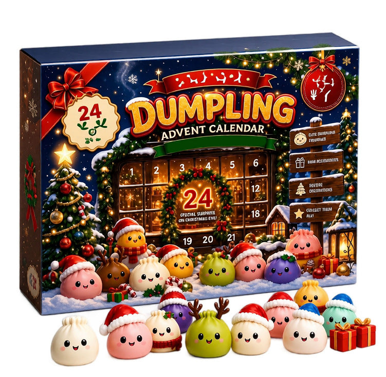 Christmas Countdown Calendar Squishy Toy Set